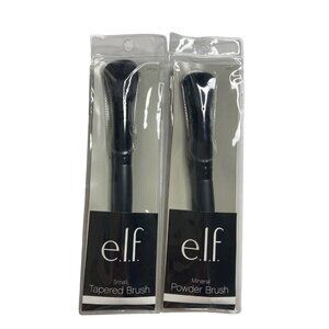 E.L.F. Set of 2 Brushes Small Tapered And Mineral‎ Powder Make Up Brush New ELF